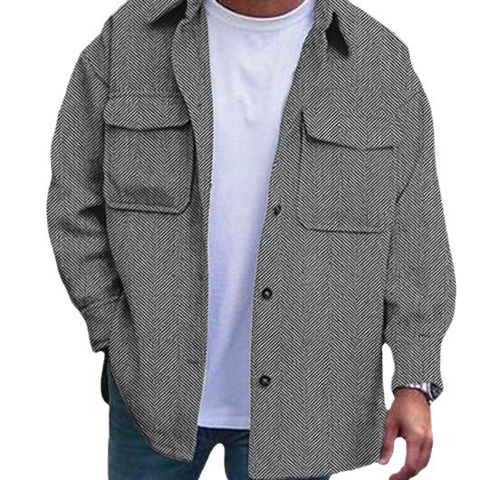 Chaqueta Hombre Cuello Polo Manga Larga | 8 Colores y Tallas S-XXXXL