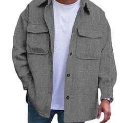 Chaqueta Hombre Cuello Polo Manga Larga | 8 Colores y Tallas S-XXXXL