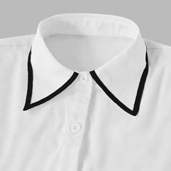Camisa Mujer Manga Larga Color Liso con Lazo | Otoño