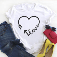 Camiseta Pareja Letras Personalizadas Unisex Modal