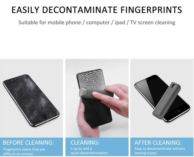2 In 1 Phone Computer Screen Cleaner Kit For Screen Dust Removal 