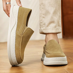 Zapatillas Casuales Sin Cordones Hombre - Sneakers Retro Transpirables
