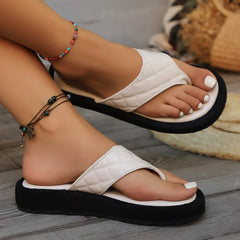 Sandalias Mujer Verano Plataforma | Punta Abierta