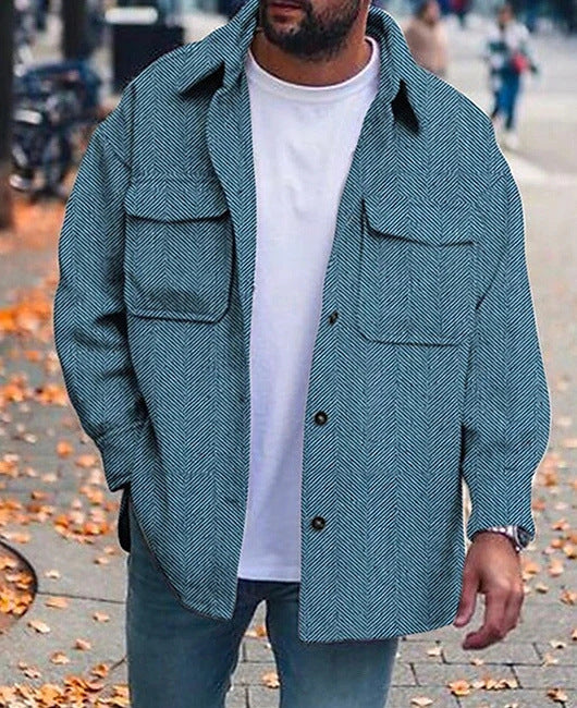 Chaqueta Hombre Cuello Polo Manga Larga | 8 Colores y Tallas S-XXXXL