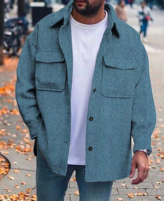 Chaqueta Hombre Cuello Polo Manga Larga | 8 Colores y Tallas S-XXXXL