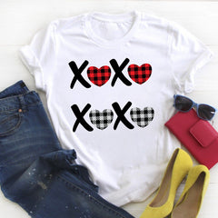Camiseta Pareja Letras Personalizadas Unisex Modal