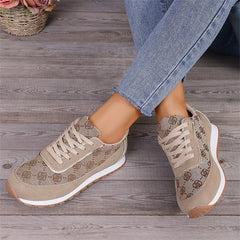 Zapatillas Florales Mujer Planas - Sneakers Casual Ligeras