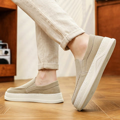 Zapatillas Casuales Sin Cordones Hombre - Sneakers Retro Transpirables