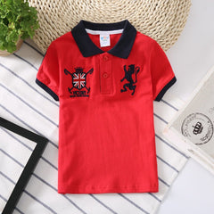 Polo Manga Corta Niños - Estilo Coreano Transpirable