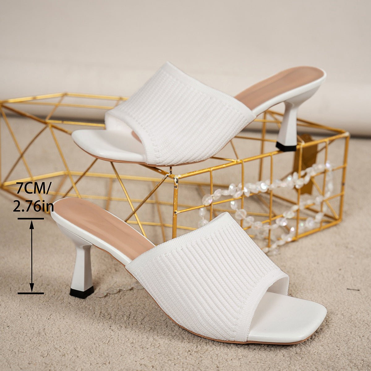 Sandalias Mujer Punta Cuadrada Tacón Ancho Verano - Irina Shop