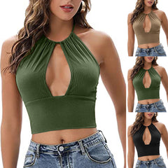 Top Halter Mujer Verano | Camisola Sexy con Espalda Descubierta