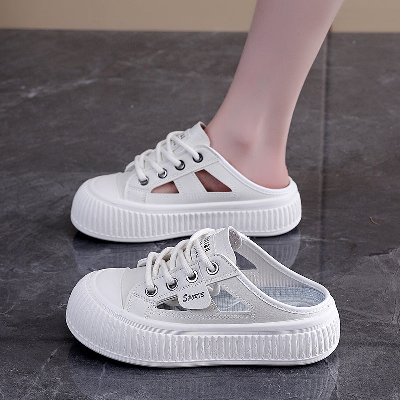  Zapatillas Mujer Suela Gruesa Transpirables Caladas Casual