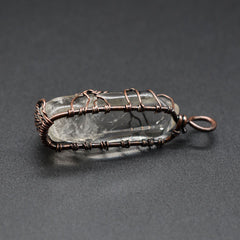 Collar Colgante Arbol de la Vida Cristal Piedra Natural Mujer