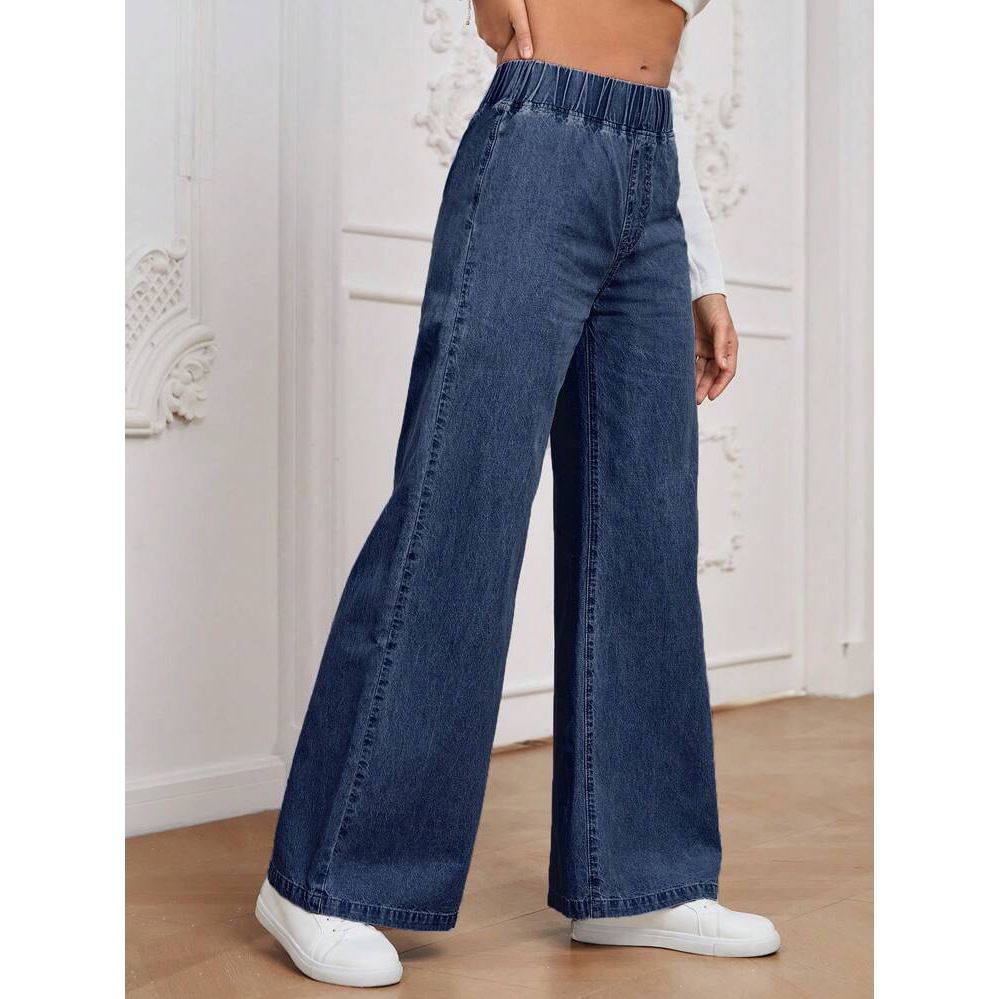 Jeans Pierna Ancha Mujer Rectos | Moda Casual