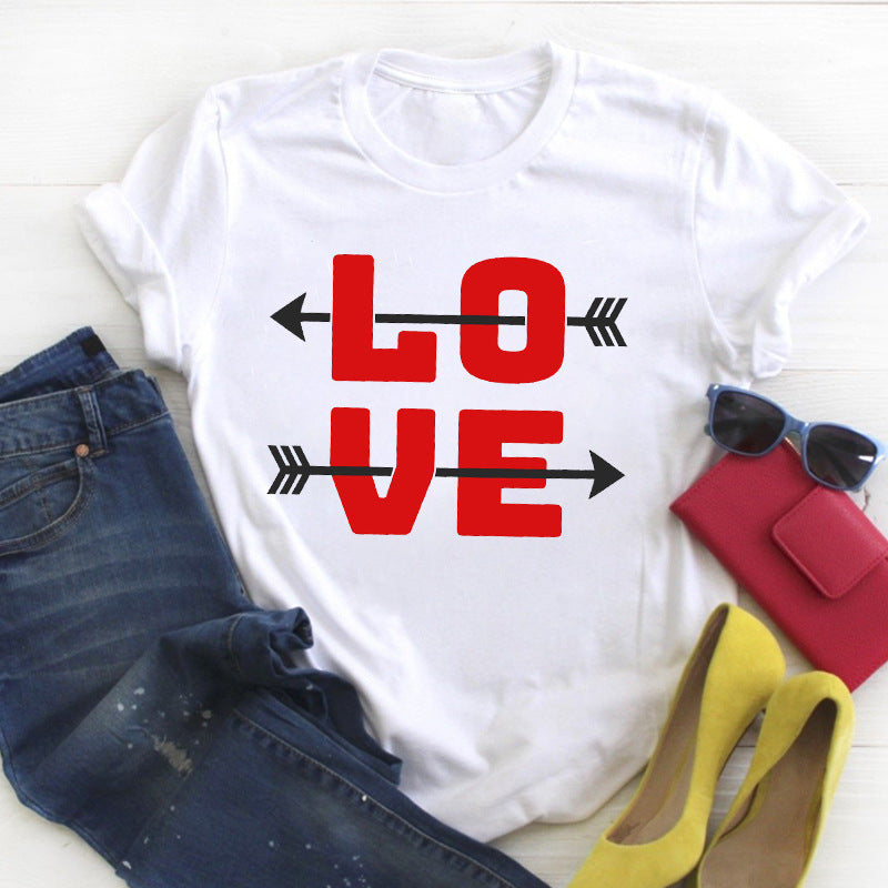 Camiseta Pareja Letras Personalizadas Unisex Modal