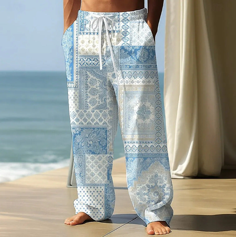 Pantalones Casual Hombre Wide-Leg Estampado7fbf1ffbe03e13cf6ceaa119998954f5