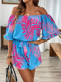 Conjunto Verano Mujer Estampado Floral | Blusa + Shorts