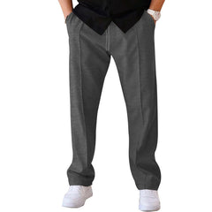 Pantalones Deportivos Hombre Casual Sueltos Rectos con Cordón