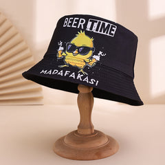 Gorro Unisex Estampado Pato Amarillo Fiesta Tendencia
