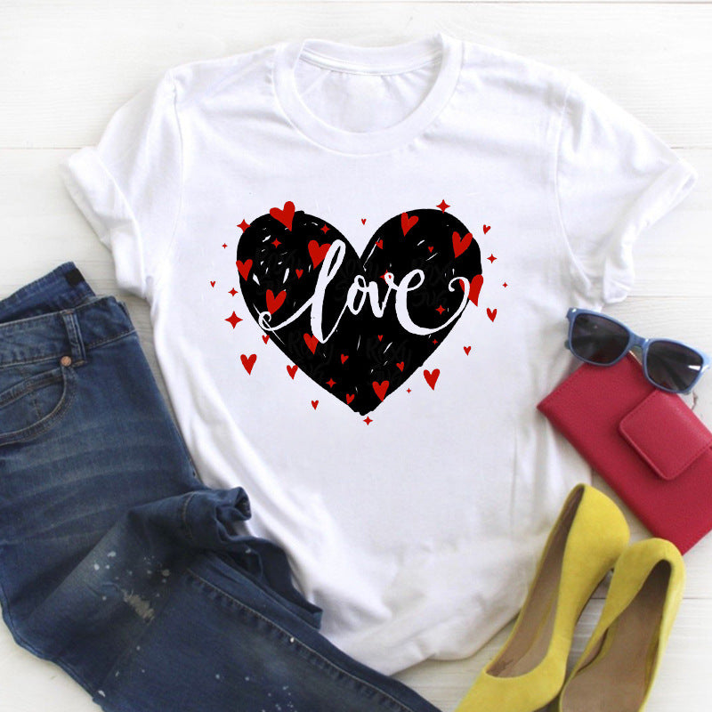 Camiseta Pareja Letras Personalizadas Unisex Modal