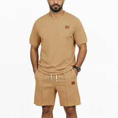 Conjunto Hombre Camiseta Shorts Jacquard | Verano