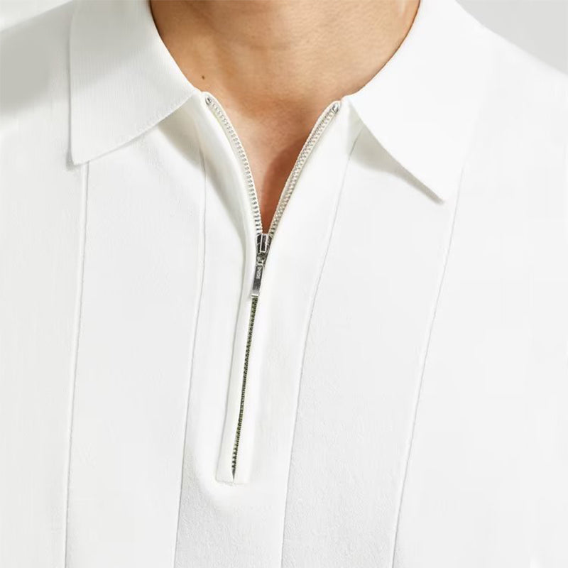 Polo Hombre Manga Corta Cremallera | Camiseta Casual Verano S-XXXL