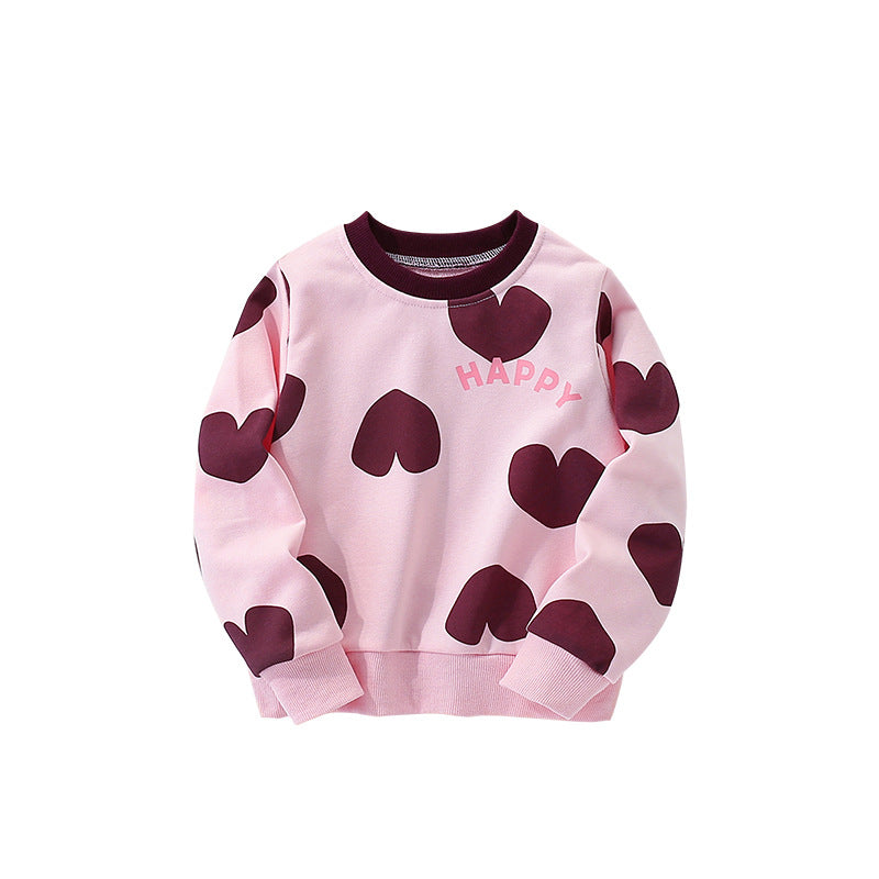 Camiseta Niña Manga Larga con Estampado - Algodón Suave
