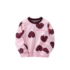 Camiseta Niña Manga Larga con Estampado - Algodón Suave