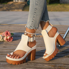 Sandalias Tacon Alto Mujer | Punta Abierta | Tallas 36-43