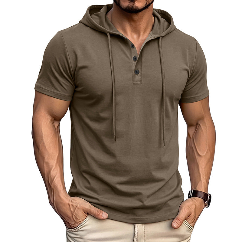 Camiseta Manga Corta Hombre Deporte Fitness Algodon