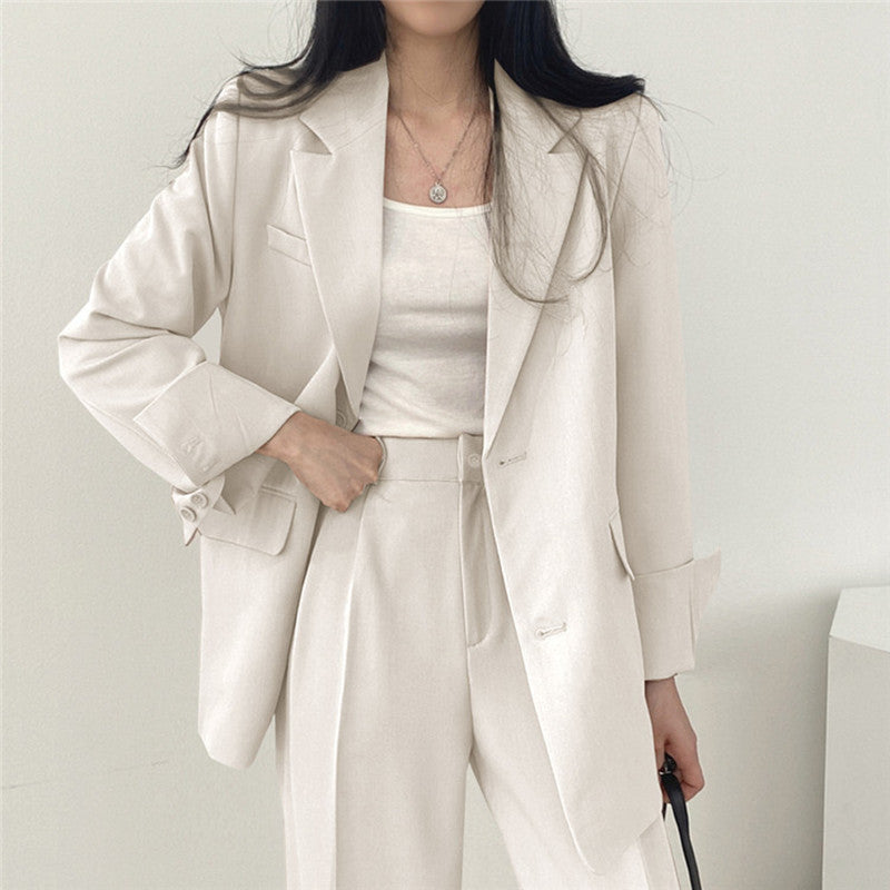 Conjunto Coreano Mujer Slim Fit - Traje Pantalón Casual