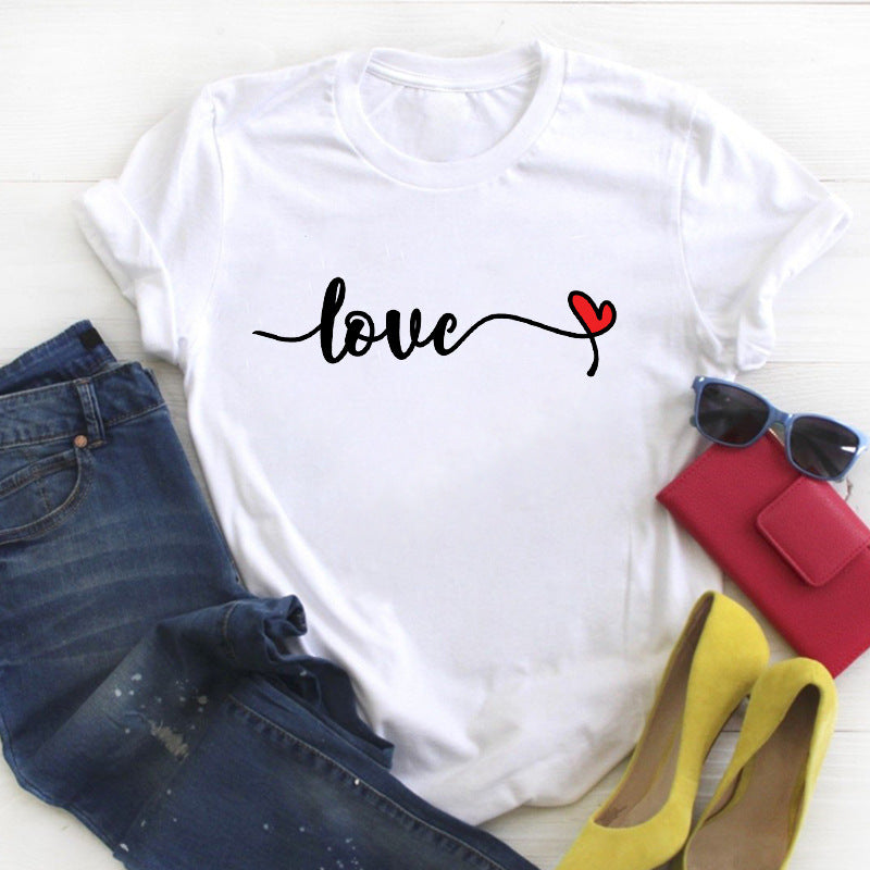 Camiseta Pareja Letras Personalizadas Unisex Modal