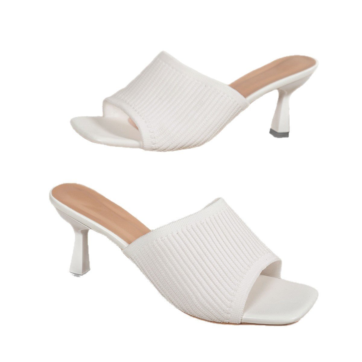 Sandalias Mujer Punta Cuadrada Tacón Ancho Verano - Irina Shop