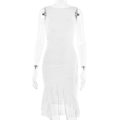 Vestido Ajustado Mujer Sin Mangas | Midi Elegante de Fiesta