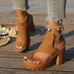Sandalias Tacon Alto Mujer | Punta Abierta | Tallas 36-43