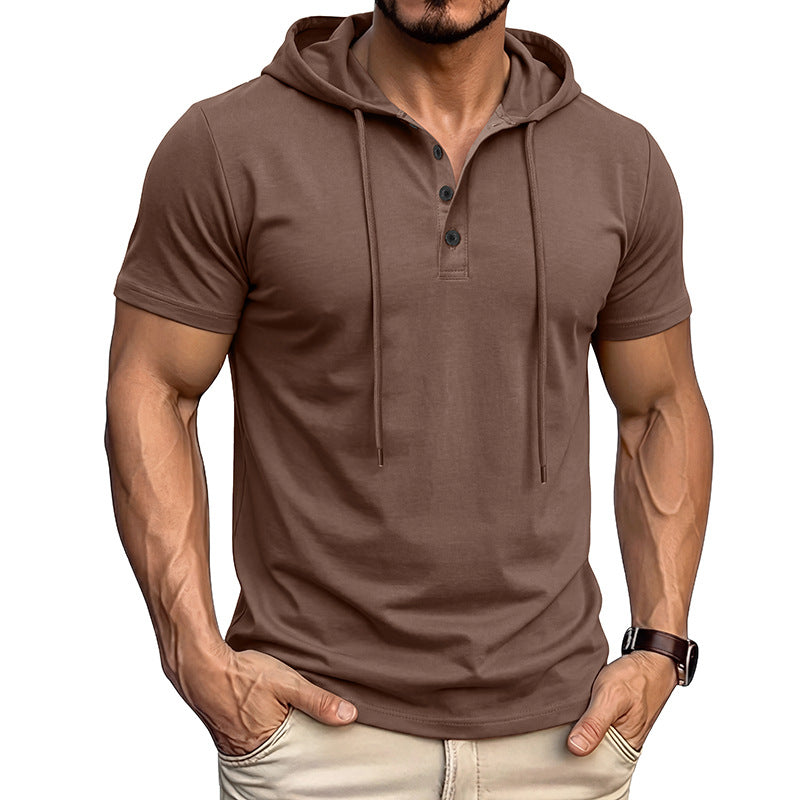 Camiseta Manga Corta Hombre Deporte Fitness Algodon