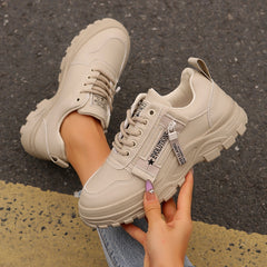 Zapatillas Deportivas Mujer Cremallera Lateral