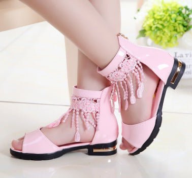 Sandalias Niña Punta Abierta con Correas Cruzadas - Irina Shop