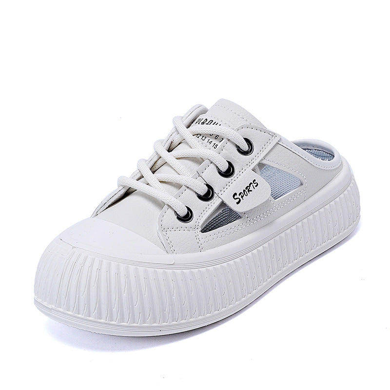  Zapatillas Mujer Suela Gruesa Transpirables Caladas Casual