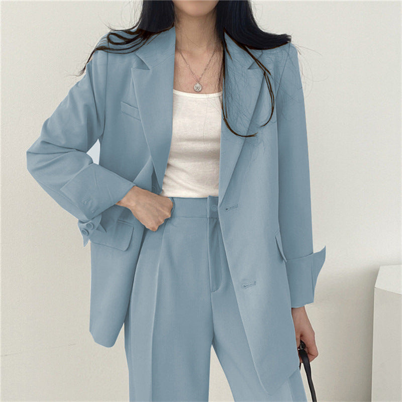 Conjunto Coreano Mujer Slim Fit - Traje Pantalón Casual
