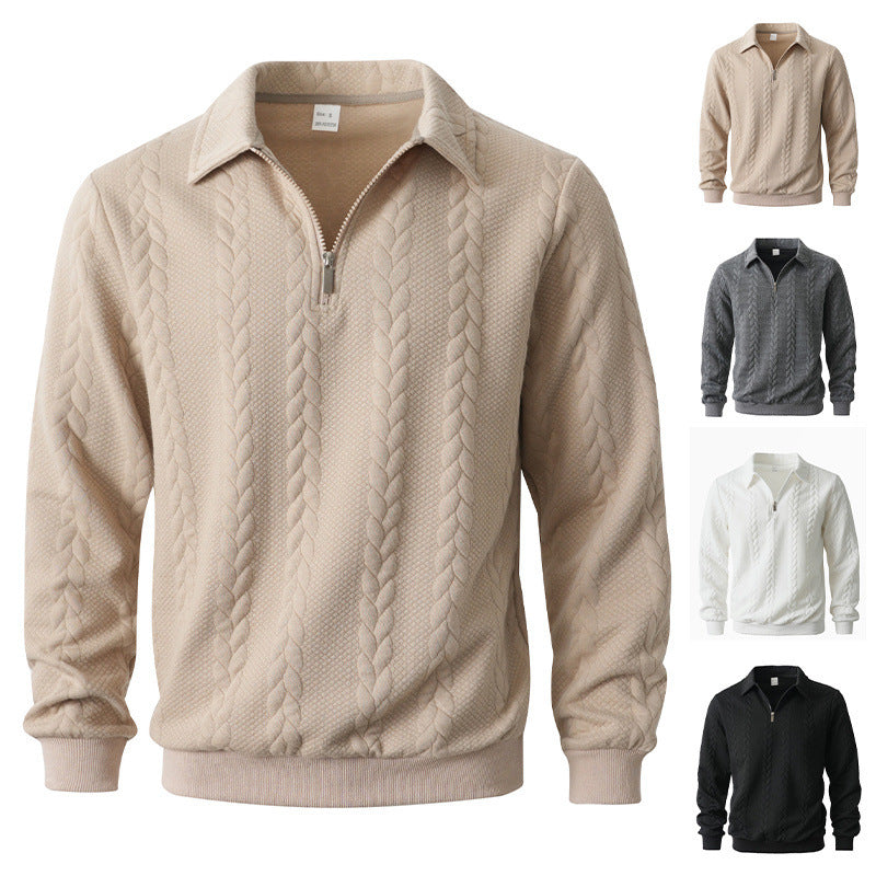 Sudadera hombre media cremallera casual deportiva