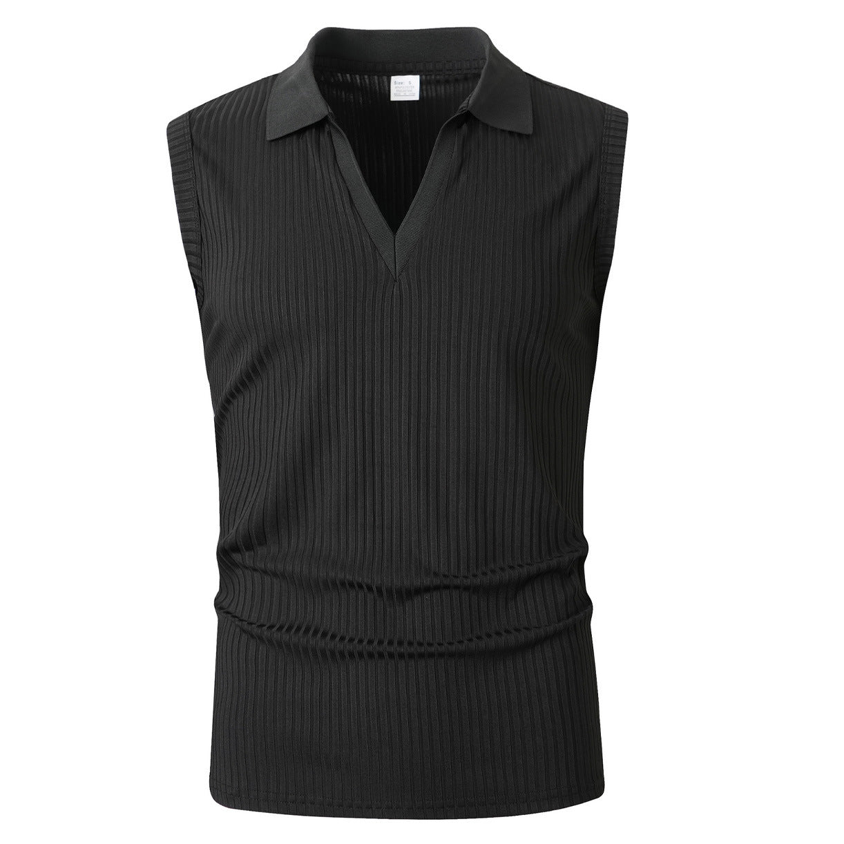 Chaleco Hombre Polo Rayas Verticales | Slim Fit Sin Mangas