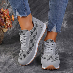 Zapatillas Florales Mujer Planas - Sneakers Casual Ligeras
