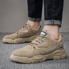 Zapatillas casual hombre suela gruesa transpirables