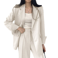 Conjunto Coreano Mujer Slim Fit - Traje Pantalón Casual