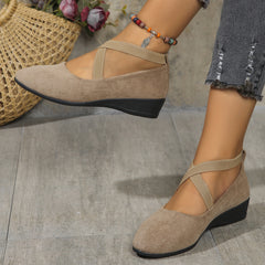 Zapatos Cuña Mujer Punta Cerrada Elegantes